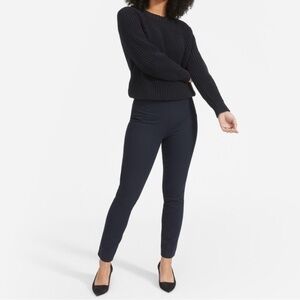 Everlane Navy Blue The Side-Zip Stretch Cotton Dress Pants